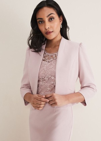 Phase Eight Petite Isabella Bow Jackets Rose Australia | DP6892134